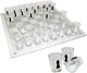 Алкогольные шахматы Shot Glass Chess со стеклянными рюмками, настольная игра для взрослых, 32 шт - изображение 3