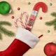 Новогодняя трость с драже M&M's Christmas Milk Chocolate Candy Cane 85.1г - изображение 3