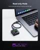 Корпус чохол з екраном DOCKCASE Pocket Smart 2230 M.2 NVMe SSD Enclosure - Захист від втрати живлення корпусу SSD 3s, виявлення несправності SSD, USB-C 3.2 (10 Гбіт/с) Корпус NVMe підтримує 2230 SSD M.2 NVMe/PCle до 2 ТБ (Чорний матовий) - зображення 5