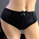 Трусики женские микрофибра с кружевом Lanny mode 52298 Черный, XL - изображение 1