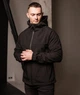 Куртка вітрівка чоловіча водонепроникна на флісі Soft Shell S чорна 246664 - зображення 5