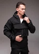 Анорак чоловічий з капюшоном на флісі Softshell M чорний 3749763s2 - изображение 3