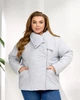 Жіноча демісезонна куртка на кнопках Uaclothes 50-52 Сірий (like36582-170081358) - изображение 2