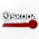 Эмблема надпись логотип Skoda 5,4*1,4 см - изображение 1