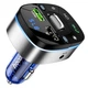 FM-трансмітер Hoco E71 Proove FM Launcher Crystal 18W 2xUSB Dark Blue (6931474789082) - зображення 2