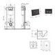 Инсталляция 4 в 1 Qtap Nest Gemini Черный Rimless (QTTAU26W4911949884) - изображение 2