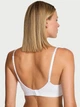 Женский комплект белья Victoria's Secret лиф и трусики тонг 1159857250 (Белый 36D/L) - изображение 3