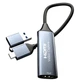 Універсальна зовнішня карта відеозахоплення TYPE-C та HDMI Gray USB 3.0 подовжена версія - зображення 2