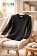 Термо кофта Лонгслив для детей р 140-146 см 9-10 лет Унисекс Sevim Kids Thermal арт 7078 Черный - изображение 1
