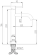 Смеситель для раковины Devit Flow 550536B - изображение 3