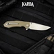 Ніж Складаний Karda J278 Clip Point Desert - изображение 2