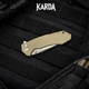 Ніж Складаний Karda J278 Clip Point Desert - изображение 4
