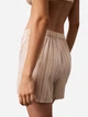 Пижама (рубашка + шорты) женская из вискозы Calvin Klein 325206404 XS Бежевый/Молочный (1159852862) - изображение 5