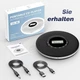 Програвач CD портативний Greadio, Discman, антишок, AUX, TF, MP3, CD-R/RW, чорний - зображення 2