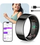 Смарткольцо IUHFSIFS Fitness Tracker, SpO2, IP68, с зарядным кейсом, для Android и iOS - изображение 1