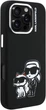 Etui Karl Lagerfeld Silicone Karl&Choupette Sketch MagSafe do iPhone 16 Pro Black (3666339462246) - obraz 3