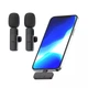 Микрофон петличный беспроводной QHOT для Android/iOS, 2 шт. - изображение 2