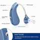 Слуховой аппарат Britzgo Digital Hearing Amplifier — перезаряжаемый усилитель звука, заушной, синий - изображение 7
