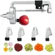 Спіралізатор Bestand Plus KitchenAid, 7 лез | Овочерізка для спіралей та чищення овочів (Сірий) - зображення 2