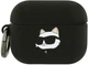 Чехол Karl Lagerfeld Silicone Choupette Head 3D для Apple AirPods Pro 3 Black (3666339574895) - зображення 1