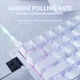 Магнитная Игровая ATTACK SHARK X68 HE Rapid Trigger Белая Клавиатура, 60%, 8K, RGB, Hot Swap - изображение 3