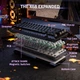 Магнитная Игровая ATTACK SHARK X68 HE Rapid Trigger Черная Contour Клавиатура, 60%, 8K, RGB, Hot Swap - изображение 9
