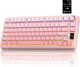 Механічна ігрова клавіатура Aula S75 Pro Pink з TFT-дисплеєм, 2.4G/Bluetooth/Кабель - изображение 1