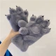 Рукавички хутряні Котячі лапки сірі - зображення 5
