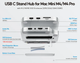 Док-станція та аксесуари для Mac Mini M4 USB C PULWTOP - зображення 2