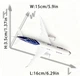 Модель літака Boeing 787 Dreamliner 1:400 металева лита колекційна модель пасажирського авіалайнера 16 см - зображення 2