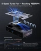 Док-станция DOCKASE Smart USB-C Hub 7-в-1 с SSD-корпусом M.2, SD и microSD UHS-II 312 МБ/с, NVMe M.2 2230/2242 10 Гбит/с 2 ТБ, PD 100 Вт, HDMI 2.1 8K30Hz/4K60/120, сенсорный экран 1,90 дюйма и турбовентилятор (кабель 40 Гбит/с). Черный глянцевый - изображение 6