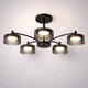 Люстра потолочная DUSHA MS241 - 5 x GX53 черный/дымчатый LIGHT SET - изображение 1