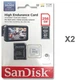 Карта памяти microSDXC (UHS-1 U3) SanDisk High Endurance 256Gb class 10 V30 (100Mb/s) (adapterSD) - изображение 2