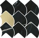 Мозаика Dune 188717 Black Calacatta 28.5*25.5 черная под мрамор глянцевая керамическая - изображение 1