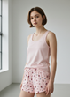 Пижама Primark Cotton Vest And Short Pyjamas XL комплект для дома и сна Пудровый (9028) - изображение 2
