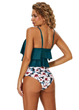 Женский раздельный купальник FS Bikini Set Ruffle High Waist топом-воланом М Морской волны (9422) - изображение 4