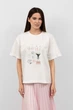 Футболка FAMO FUT-1291 Молочний + рожевий M/L M/L (FUT-1291) - изображение 1