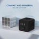 Сетевой Фильтр Тройник 7в1 с быстрой зарядкой 3 розетки/3 USB/1TYPE-C - изображение 3