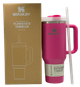 Термос термочашка Stanley Quencher H2.0 Tumbler з нержавіючої сталі Pink 1,18 л KT7001917 - зображення 1