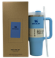 Термос термокружка Stanley Quencher H2.0 Tumbler из нержавеющей стали Sky Blue 0,88 л KT7002005 - изображение 1