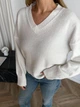 Теплий светр із м'якого трикотажу Оne size 42-48 Білий (5049) - зображення 2