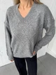Удлиненный свитер из мягкого трикотажа Оne size 42-48 Серый (4965) - изображение 4