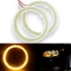 LED кільце Avtoaks «Ангельські очі» 100 мм | 12-24V | Canbus | ~7000K жовте світло 2 шт - зображення 4
