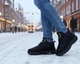Кроссовки дутики No brand С297 женские зимние черные 36 23 см - изображение 2