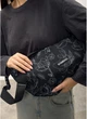 Женская тканевая сумка Хобо SAMBAG Черный с принтом Blossom (5164050528) - изображение 5