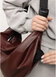 Жіноча сумка Хобо з екошкіри SAMBAG Бордовий (5172050528) - зображення 7