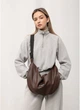 Жіноча сумка Хобо з екошкіри SAMBAG Шоколадний (5166050528) - зображення 8