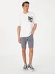 Футболка хлопковая длинная мужская Pierre Cardin G021SZ011-000-2247474(beyaz) M Белая с принтом (8683859100613) - изображение 3