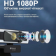 Веб-камера Kisonli D3 1080P USB, Full HD, микрофон, Plug & Play, широкоокоугольным обзором 90° – для работы, учебы, стриминга - изображение 3