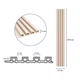 Декоративна рейка Sticker Wall SW-00001858 3000х165х23 мм дерево - зображення 3